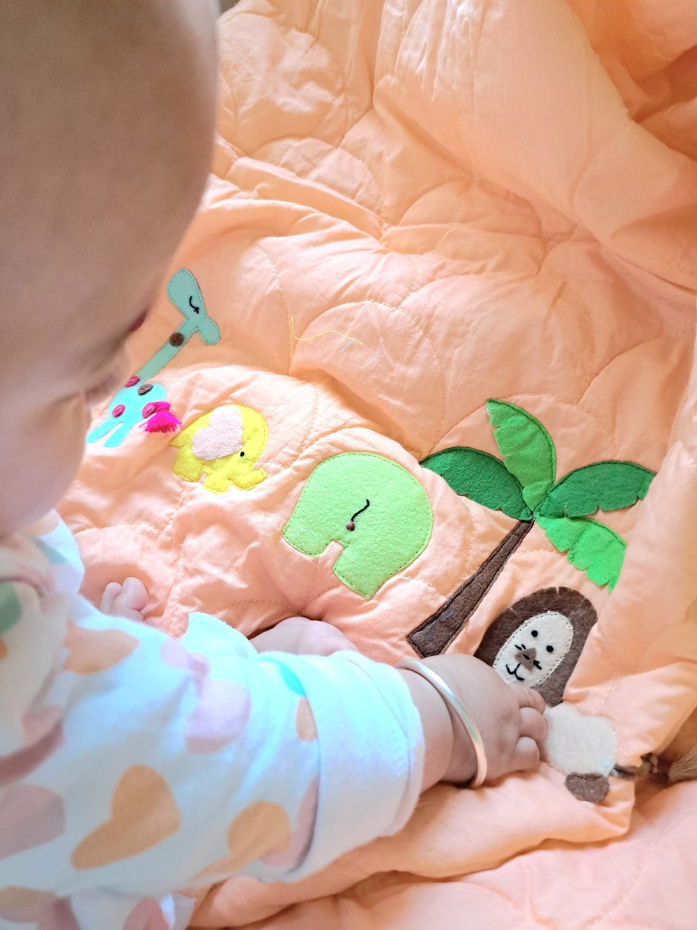 Jungle Safari Handcrafted Baby Quilt
