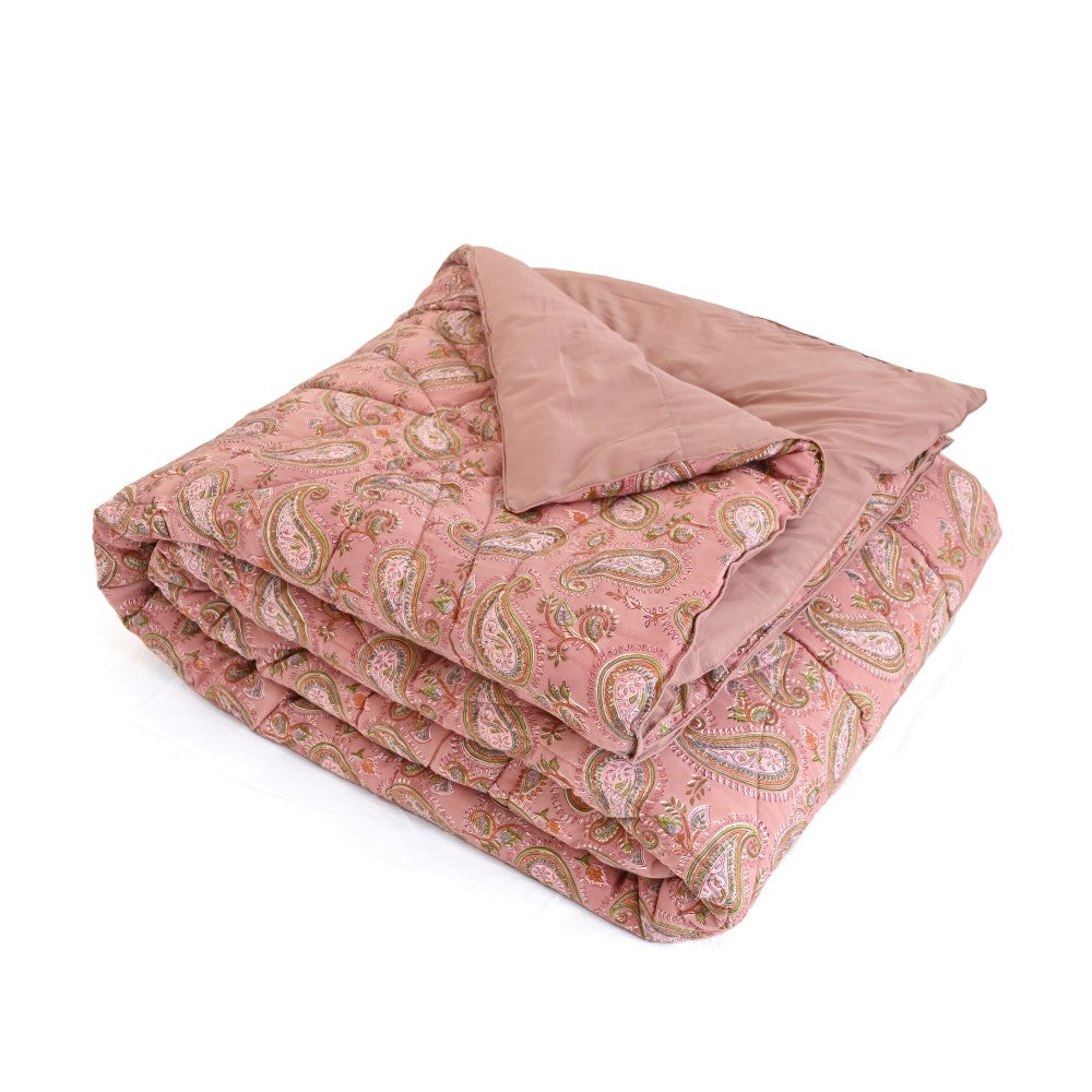 Earthy Handblock Printed Quilt