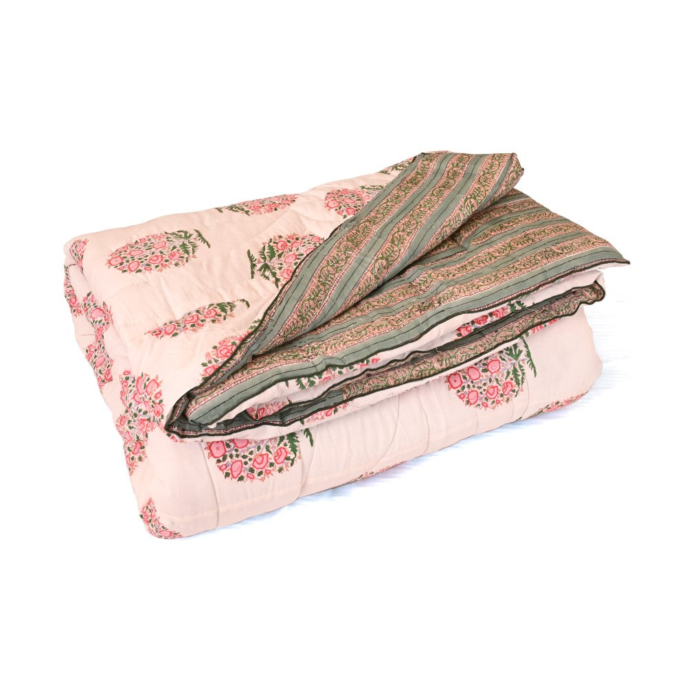 Dhara Handblock Printed Quilt