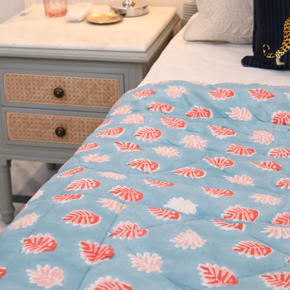 Aasma Handblock Printed Quilt