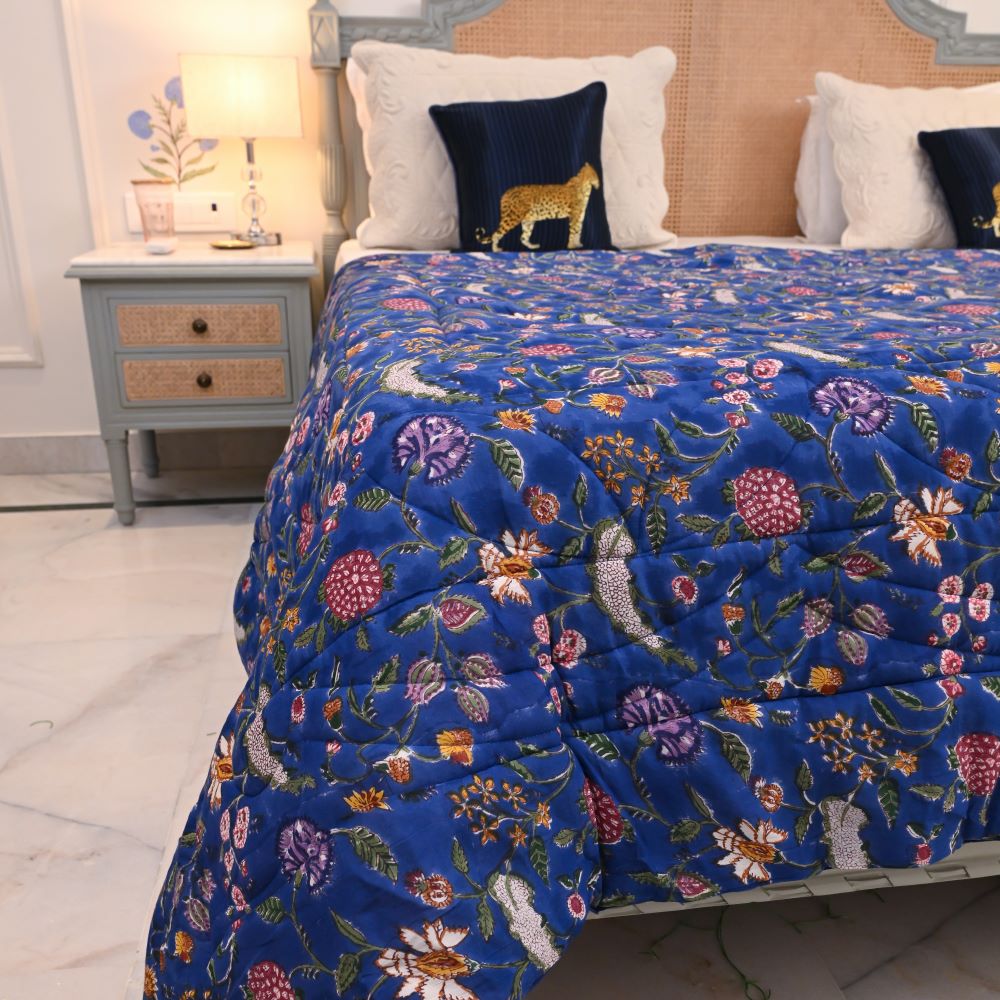 Neel Handblock Printed Quilt