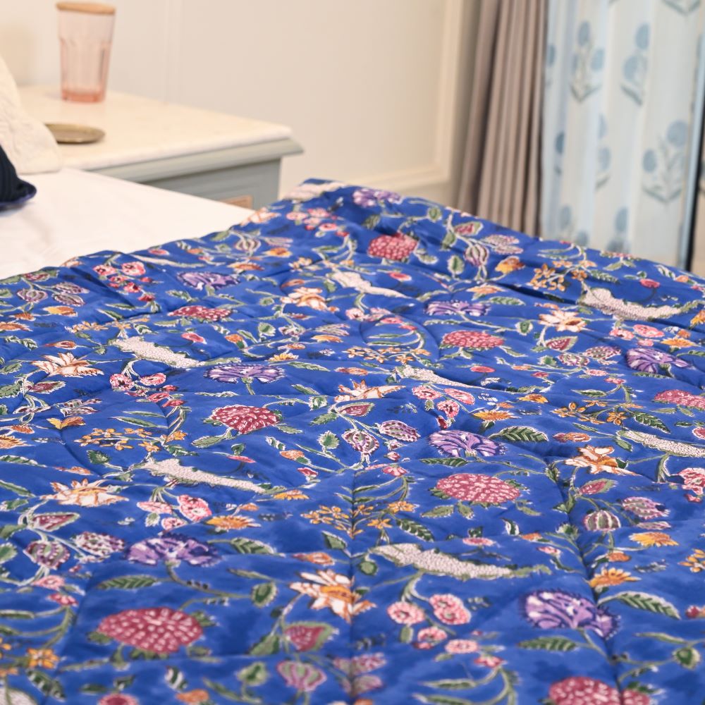 Neel Handblock Printed Quilt