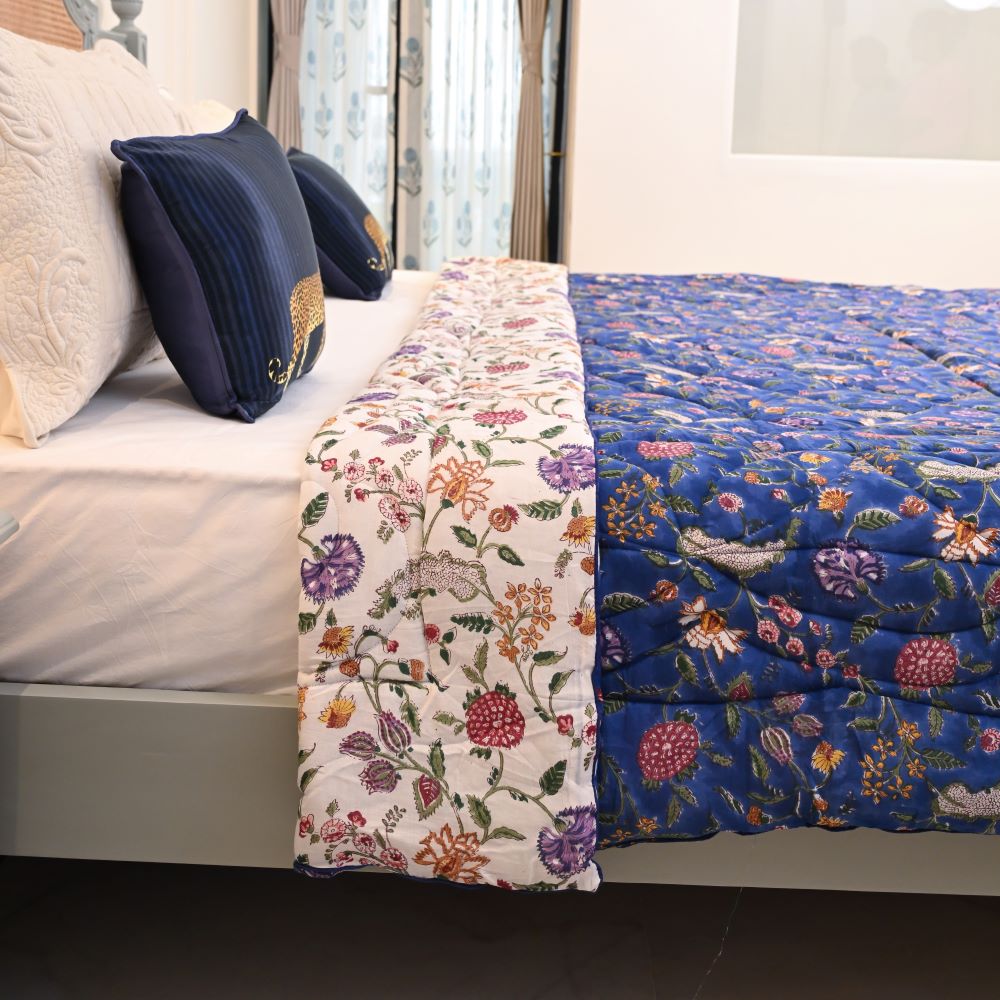 Neel Handblock Printed Quilt