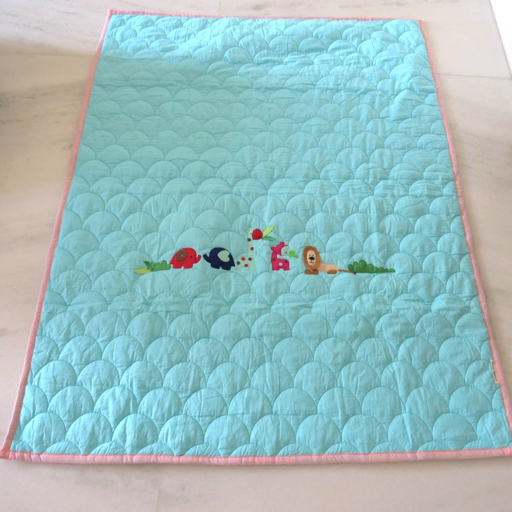Junglefy Handcrafted Baby Quilt