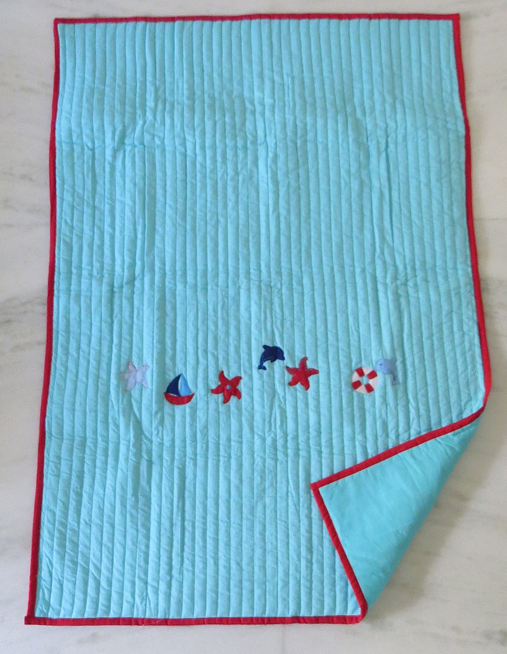 Marine Handcrafted Baby Quilt