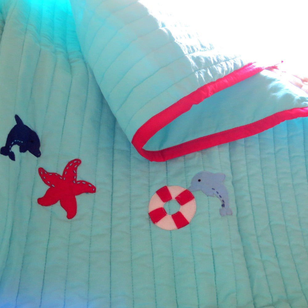Marine Handcrafted Baby Quilt