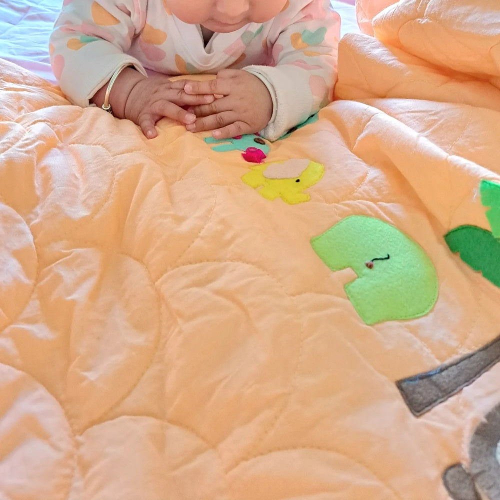 Jungle Safari Handcrafted Baby Quilt